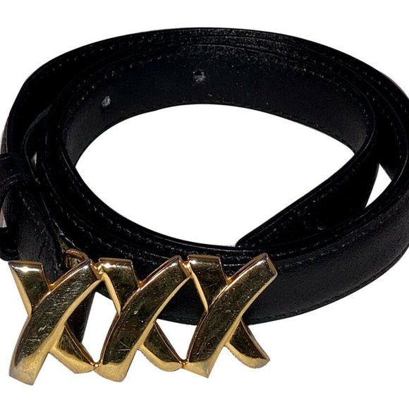 Paloma Picasso XXX Gold Buckle with Black Belt main image 5
